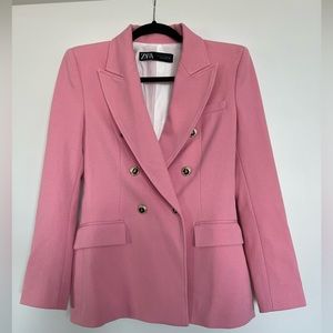 Pink Zara Blazer Size S. Worn once!